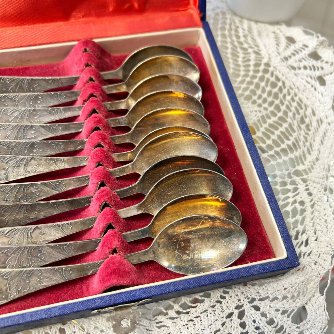 Ложки чайные Мстерский ЮЗ. Мнц с серебрением. Винтаж, СССР. Цена за 6шт. Картинка 4